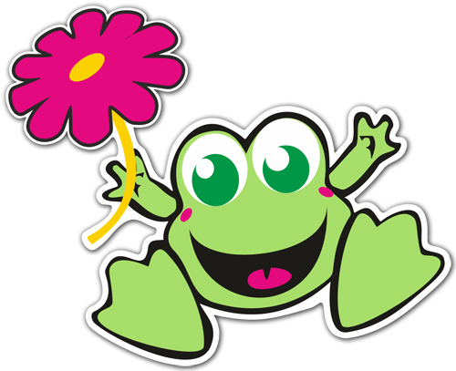 Frog With Flower