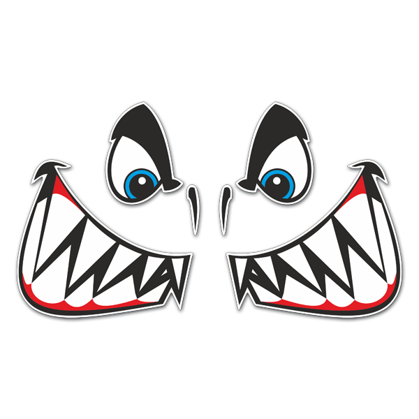 Shark Mouth And Eyes