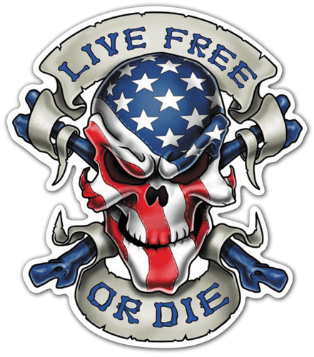 Skull Lives Free Or Dies